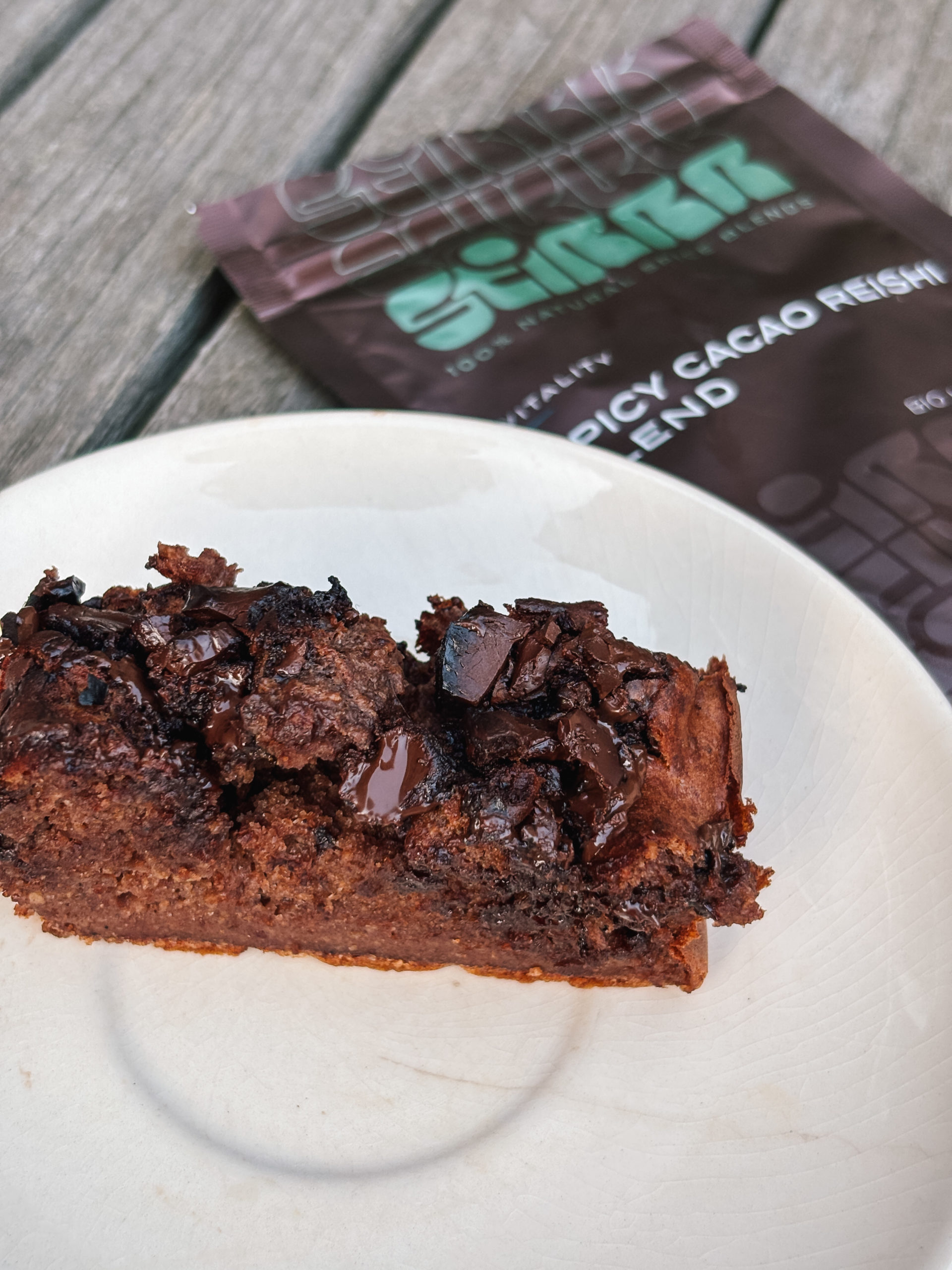 Energy Chocolate Brownies (vegan) met Spicy Cacao Reishi